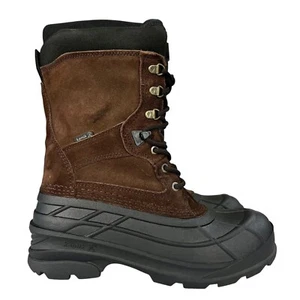 kimik Mens 10 Boots Nation Plus WK0097 Winter Waterproof Brown Boots - Picture 1 of 13