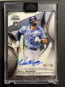 WILL WAGNER 2025 Topps Chrome Black Refractor Auto 061/199 RC - Picture 1 of 2
