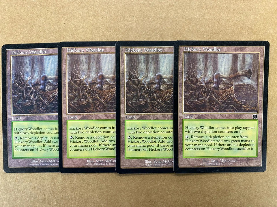 MTG 4x Hickory Woodlot # 319 Mercadian Masques Pauper Magic the Gathering x4 MP - Image 1 of 1