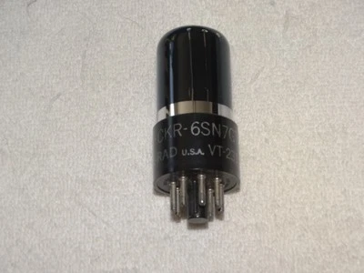 1 x JAN-CKR-6SN7gt Ken-Rad Tube*VT-231 = Mil Specs*Weak Tested*#R19 - Image 1 of 4