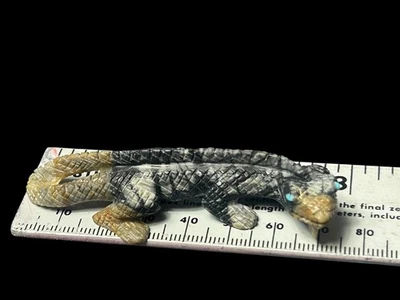 Lanza fetiche Zuni Cheama Lizard Foto 1 de 4