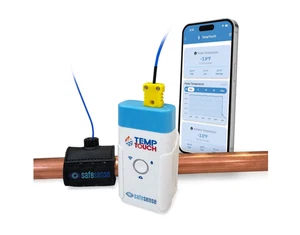TempTouch WiFi Pipe Temperature & Humidity Sensor – Smart Thermometer for Plumbi - Bild 1 von 9