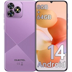 OUKITEL C53 Smartphone 2025 6.6 HD Smartphone Android 14 8GB 64GB/1TB Telefono - Foto 1 di 12