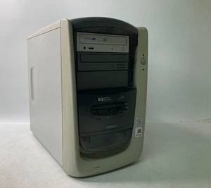 Case PC vintage beige HP Pavilion 8590C con alimentatore Delta Inc, CD-W Plus, DVD, unità - Foto 1 di 16