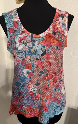 Concepts Blouse  Top Women's Medium Sleeve less Floral M 8-10 NEW - Image 1 of 4