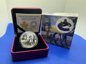 Canada $10 2017 Passion to Play: Vancouver Canucks Pure Silver Coin - Picture 1 of 3