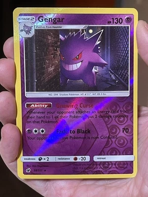 POKEMON GENGAR #38/111 RARE REVERSE HOLOFOIL CRIMSON INVASION NM CARD - Image 1 of 2