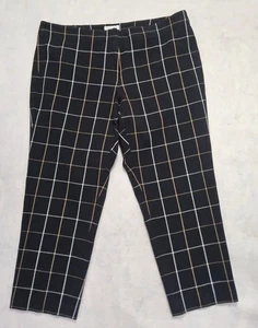  Pantalones talla 12P 12 P Petite J Jill crop bistretch premium elásticos a cuadros negros - Imagen 1 de 4