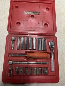 MAC TOOLS 1/4 Ratchet Set 19 Piece Inch Socket Set Professional Mechanic Tools - Bild 1 von 5