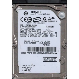 Hitachi 320GB 2.5" SATA Internal HDD 1.5GB/s 655-1539D (OEM) - Afbeelding 1 van 1