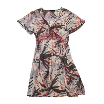 Hurley Women's Dress Size L Short Sleeve V Neck Abstract Print Casual - Image 1 of 4