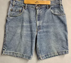 Vintage Levis Shorts 545 Jorts Herren 36 Jeans locker Denim Papa braun Etikett Freizeit USA - Bild 1 von 12