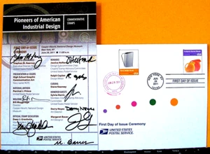 AMERICAN INDUSTRIAL DESIGN STAMP 1st DAY SIGNED CEREMONY PROGRAM JUNE 29, 2011 - Picture 1 of 2