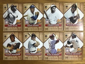 2001 Topps Post 500 Home Run Club (8) Kartenset Baseball - Babe Ruth, Ernie Banks - Bild 1 von 2
