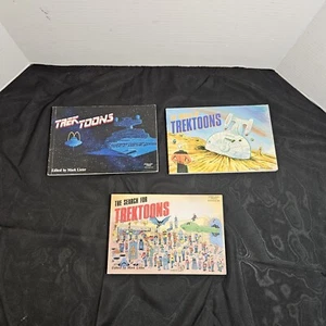 Lot 3 Trektoons A Star Trek Sytle Funny Books Comic Style Cartoons Short Stories - Picture 1 of 24