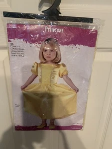 Princess Belle Inspired Yellow Gold Costume Dress Gown Toddler Size Medium 4-6 - Picture 1 of 4
