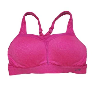 Champion Womens Wireless Sports Bra 34C Hot Pink Racerback Padded Adjustable - Picture 1 of 7
