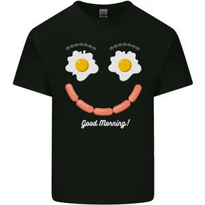 Camiseta para niños Happy Breakfast Face Funny Bacon Food - Imagen 1 de 15