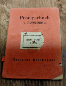 Dachbodenfund Postsparbuch Deutsche Reichspost bzw. Britische Zone