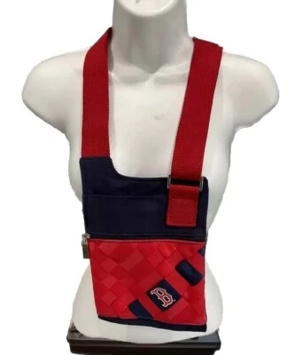 Женская сумка через плечо Boston Red Sox Tessuta Life тканая красная и темно-синяя 8,5 X 6 дюймов - Изображение 1 из 4