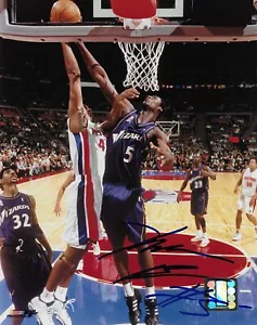 Kwame Brown Washington Wizards signed autographed basketball 8x10 photo COA. - Picture 1 of 1