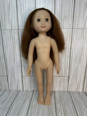 Muñeca Bailarina Niña Melissa & Doug 14" Vinilo Sin Ropa Pelo Rojo LEER Foto 1 de 4