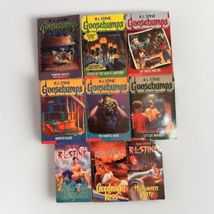 Goosebumps Fear Street Vintage 90s Book Lot Of 9 Books Kids R.L Stein Horror - Picture 1 of 4