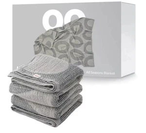 Love Noobs Baby Blanket 100% Organic Pure Cotton Cellular Extra Soft Breathable - Picture 1 of 8