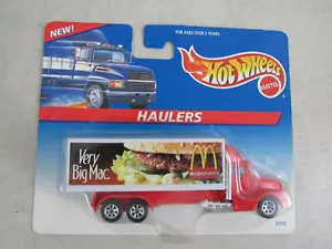 Semirremolque de plataforma Hot Wheels McDonalds 1996 muy Big Mac - Imagen 1 de 8