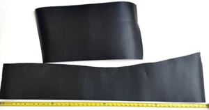 2 Large Pieces 1/8” Thick Black Leather Heavy Tooling  Cowhide Up To 4 Feet - Picture 1 of 16