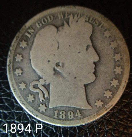 1894 P Silver Barber Half Dollar Cover