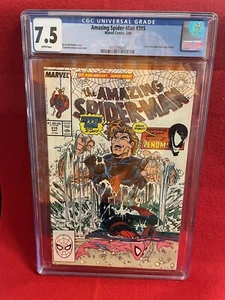 AMAZING SPIDER MAN #315 CGC 7,5 (páginas blancas) Mcfarlane cubierta veneno - Imagen 1 de 2