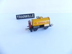 374 MARKLIN ANCIEN METAL HO AVANT GUERRE WAGON CITERNE A ESSIEUX SHELL - Picture 1 of 6