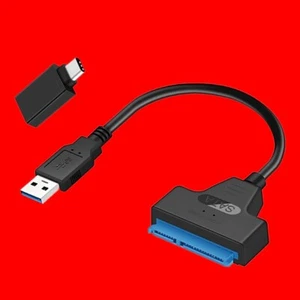 NEW 1x Type-C USB 3.0 to SATA 22-Pin Adapter For 2.5 External Hard Drive HDD SSD - Picture 1 of 1