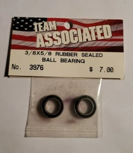 Team Associated Rubber Sealed Ball Bearing 3/8x5/8 Vintage Rc Made In USA 3976 - Picture 1 of 1
