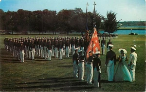 US United Stats Navy Naval Academy Color Girl Annapolis Maryland MD Postcard - Picture 1 of 2
