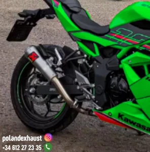 Tubo Escape Kawasaki Z125 / Ninja 125 Silencioso Inox Racing 2019–2024 - Imagen 1 de 2