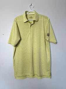 Bobby Jones Men’s Performance Golf Polo Shirt Yellow, Size Medium  - Picture 1 of 4