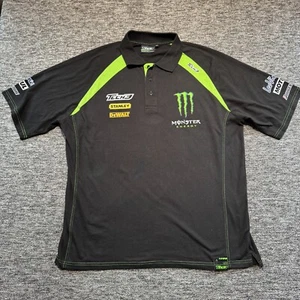Tech 3 Shirt Mens Size XXL Black Monster Energy Moto GP Racing Dewalt Polo Top - Bild 1 von 9