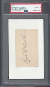 HUGH MCQUILLAN, 1918-22 BOSTON BRAVES "DEAD BALL ERA",PSA/DNA MINT 9 - Picture 1 of 1