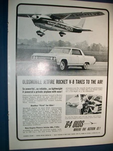 1964 Olds Oldsmobile Jetfire Rocket V-8 mid-size mag car ad- "takes to the air!" - Picture 1 of 1