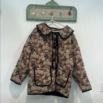 Chaqueta Bomber dELiA*s Marrón y Negro con Diseño Acolchado XXL Nueva con Etiquetas Foto 1 de 4