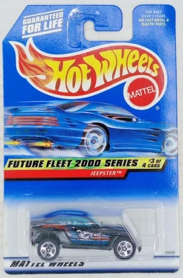 Coche diecast de coleccionista Hot Wheels Jeepster Black Future Fleet serie 2000 #3 de 4 Foto 1 de 3