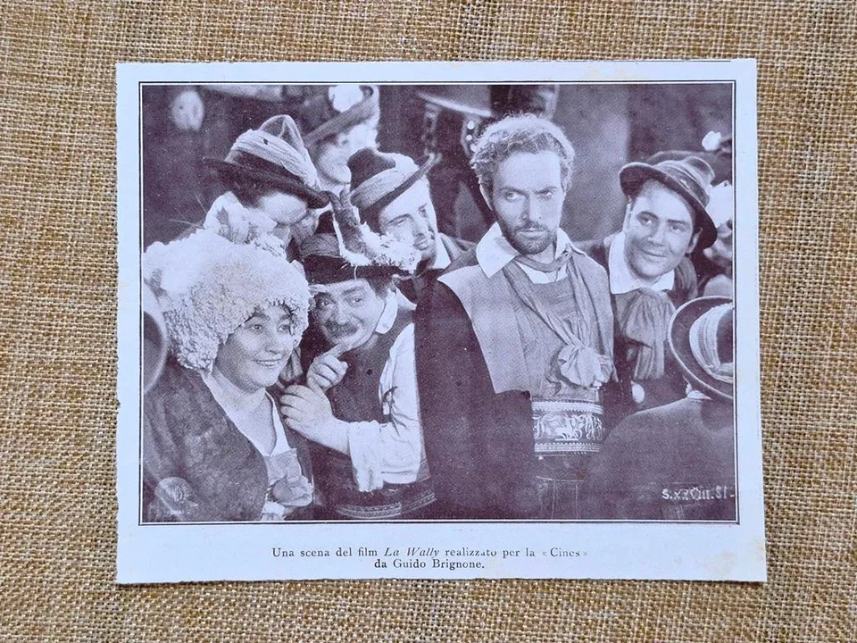 La Wally nel 1932 Guido Brignone Film Cines Scena Germana Paolieri Cinema Film - Immagine 1 di 1
