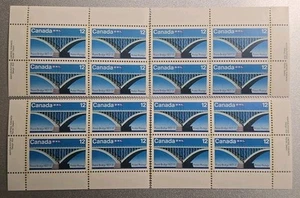 Canada Scott #737i Peace Bridge 50th Annv. Matching Plate Block Set Of 4 MNH MF - Picture 1 of 1
