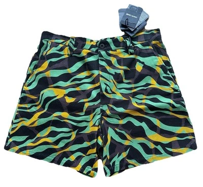 Roberto Cavalli Gabardine Shorts 36 Tiger Stripe Multicolour Made in Italy - Image 1 of 4