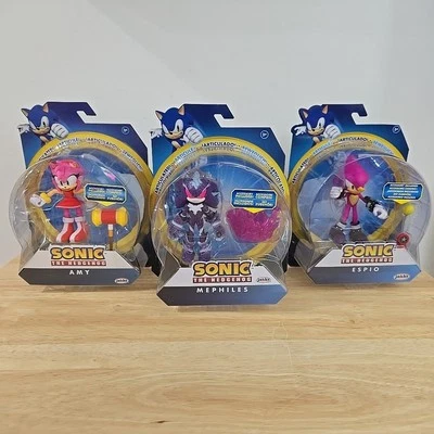 Juego de figuras de acción Jakks Sonic The Hedgehog Amy, Mephiles Espio con accesorios Foto 1 de 4