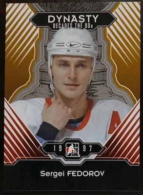 2013-2014 ITG Sergei Fedorov Dinastía Décadas Años 90 Oro/30 #171 Hockey  Foto 1 de 2