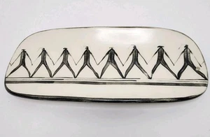 Vtg Santa Fe NM Pottery Tray/Wall Hanging/BT-8 Native American Harvest Dance - Picture 1 of 9