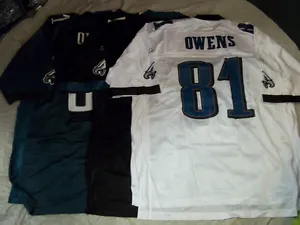 TERRELL OWENS #81 PHILADELPHIA EAGLES NFL REPLICA REEBOK JERSEY FREE SHIPPING - Picture 1 of 13